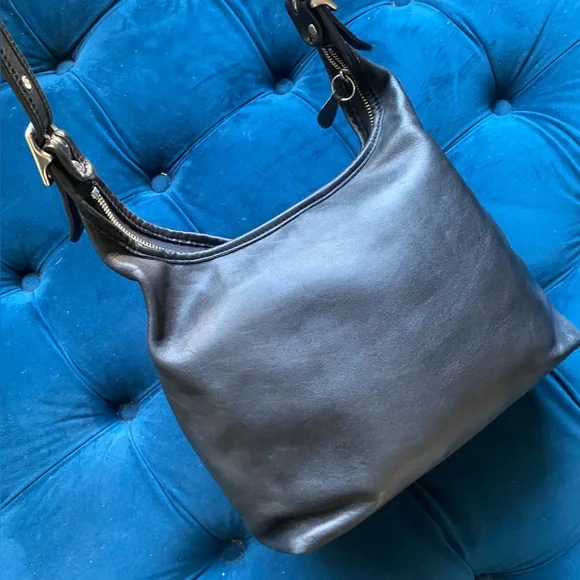 COACH VINTAGE LEGACY BLACK LEATHER BAG - Picture 5 of 13